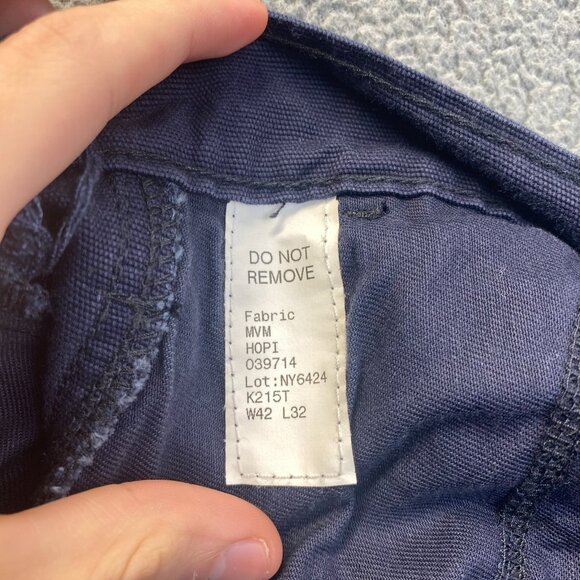 Tyndale FR Mens Carpenter Pants 42X32 Navy Blue Fire Resistance Pocket Workwear - Picture 7 of 11